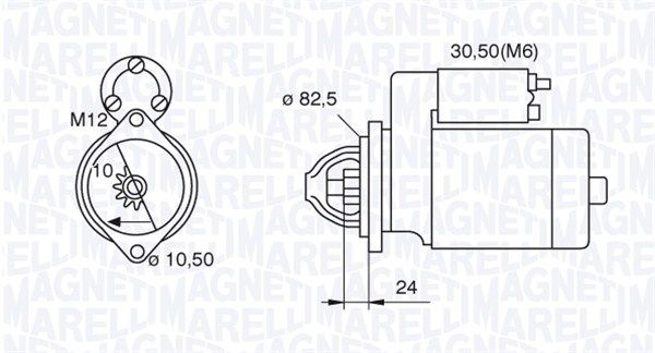 MAGNETI MARELLI Стартер 063521090680